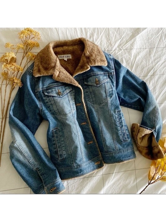 Marvin Richards Jackets & Blazers - Marvin Richards Denim Jacket with Brown Lining